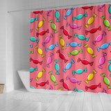 Colorful Wrapped Candy Pattern Shower Curtain Fulfilled In US