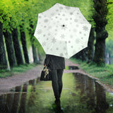 Snowflake Pattern White Background Umbrella