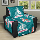 Cute sailboat pattern Recliner Cover Protector