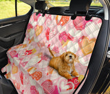 Hand Drawn Heart Design Pattern Dog Car Seat Covers