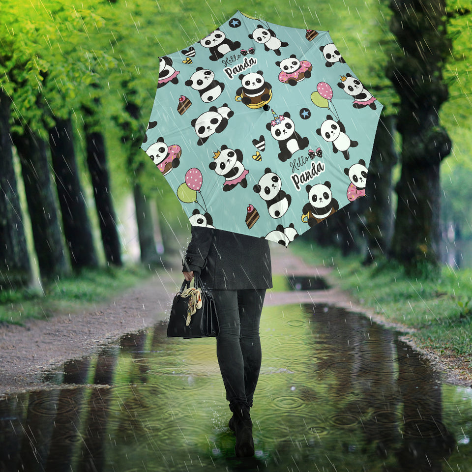 Cute Baby Panda Pattern Umbrella