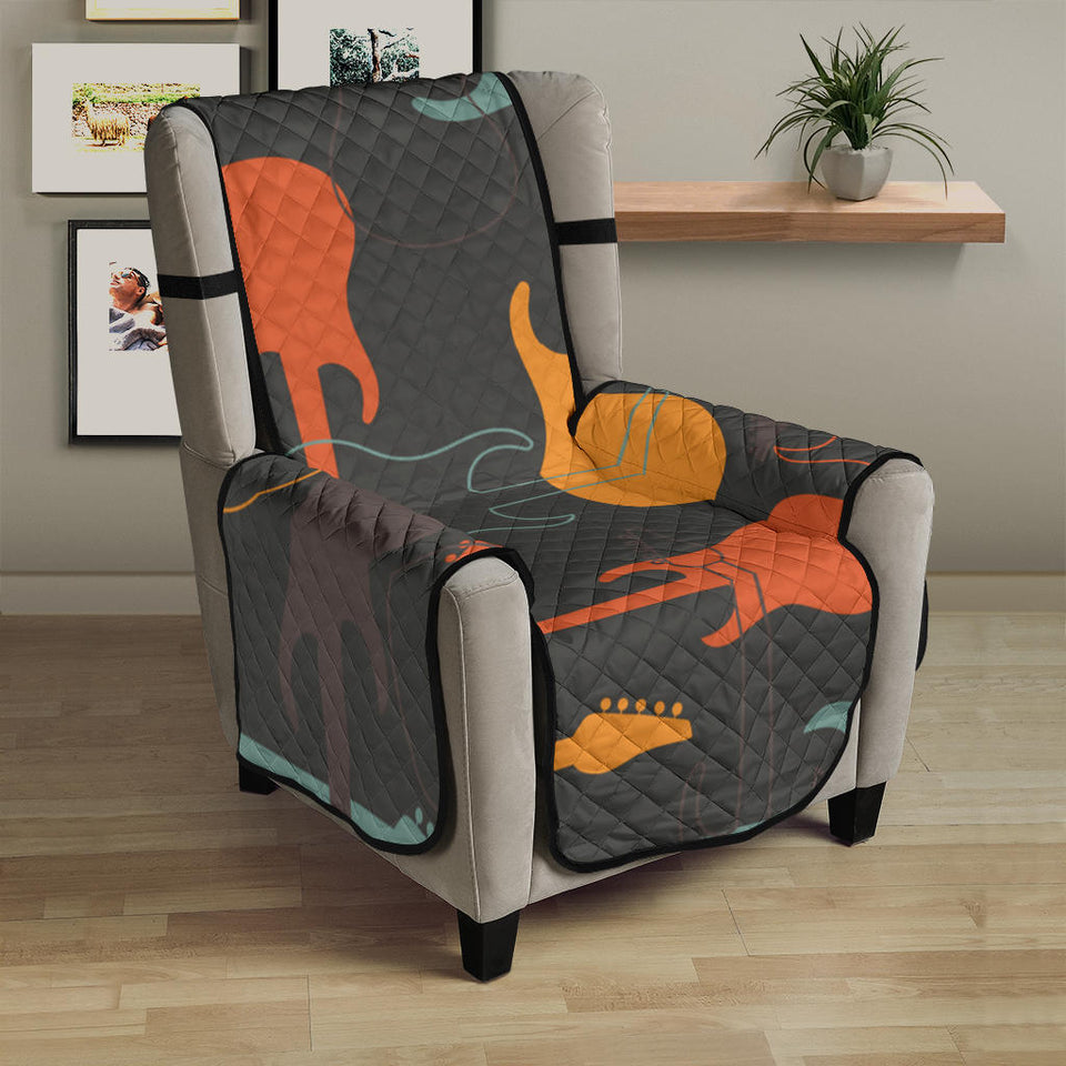 electric guitars pattern Chair Cover Protector