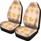 Cute Shiba Inu Dog Pattern   Universal Fit Car Seat Covers