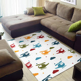 Colorful Helicopter Pattern Area Rug