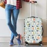 Apples Leaves Pattern Cabin Suitcases Luggages