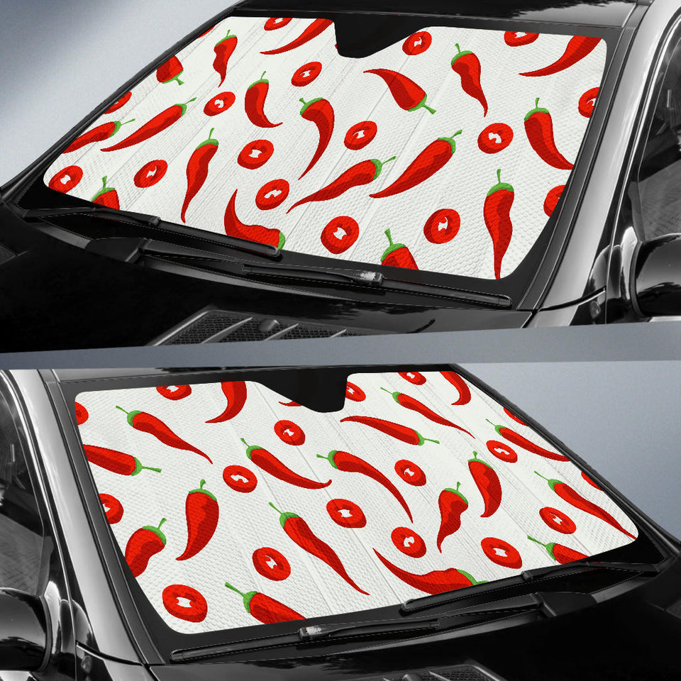 Chili Pattern Car Sun Shade