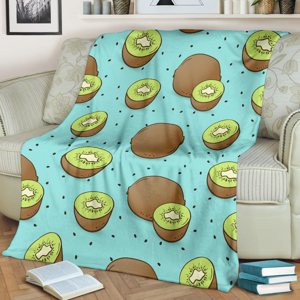 Kiwi Blue Background Premium Blanket