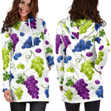 Grape Pattern Women'S Hoodie Dress