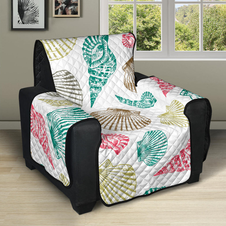 Colorful shell pattern Recliner Cover Protector