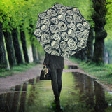 Sugar Skull Black White Pattern Umbrella