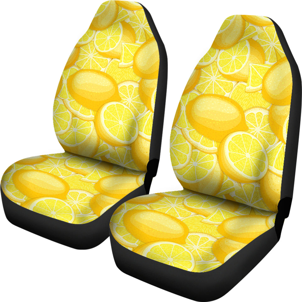Lemon Pattern Universal Fit Car Seat Covers