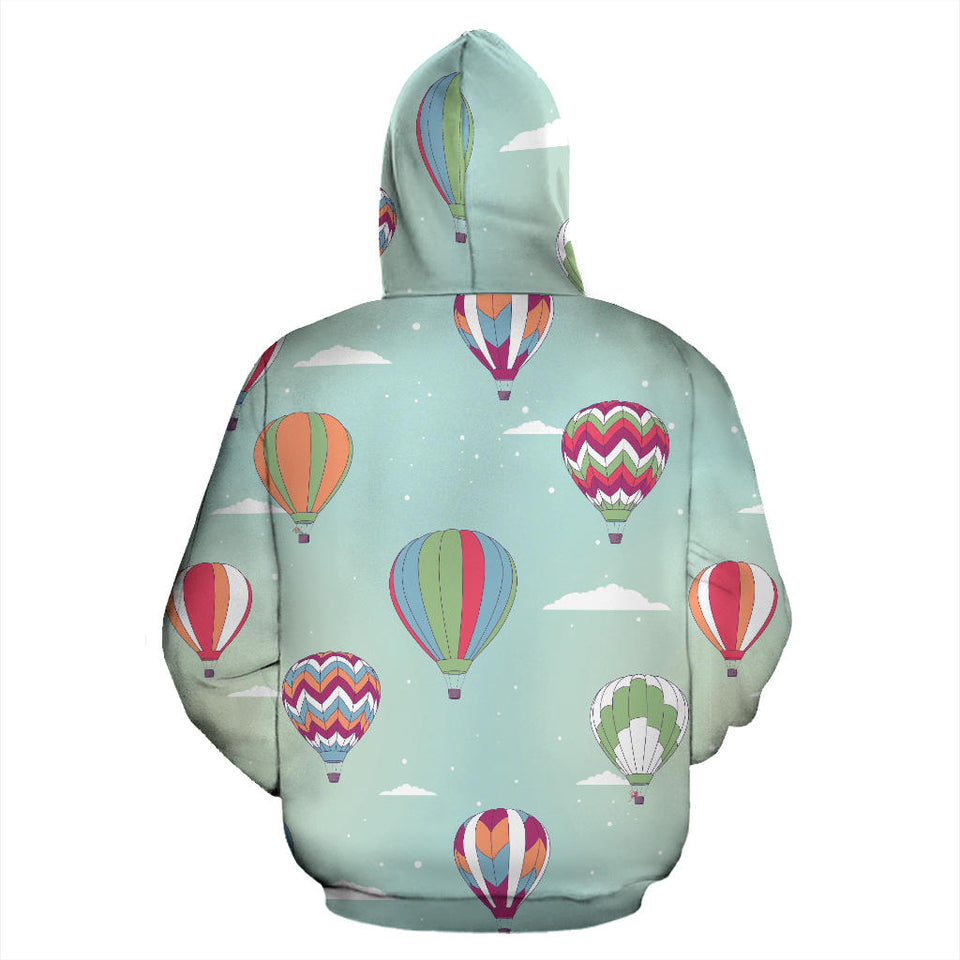 Hot Air Balloon Design Pattern Men Women Pullover Hoodie