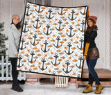 Clown Fish Pattern Print Design 02 Premium Quilt