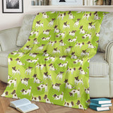 Jack Russel Pattern Print Design 01 Premium Blanket
