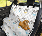 Cute Siberian Husky Pattern Dog Car Seat Covers