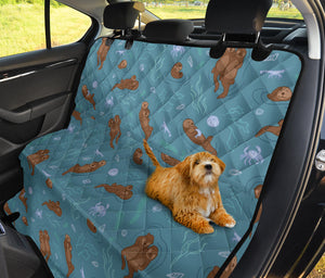 Sea Otters Pattern Dog Car Seat Covers