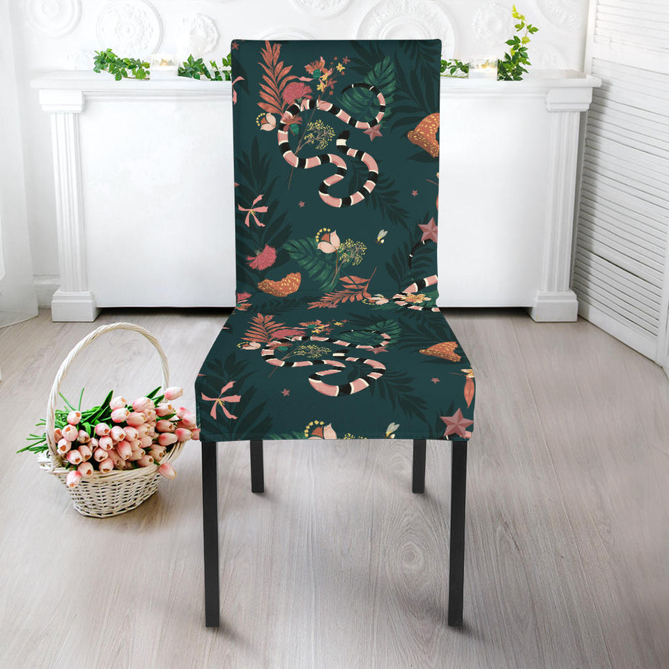Snake Forest Pattern Dining Chair Slipcover