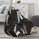 Saxophone Design Pattern Bean Bag Cover