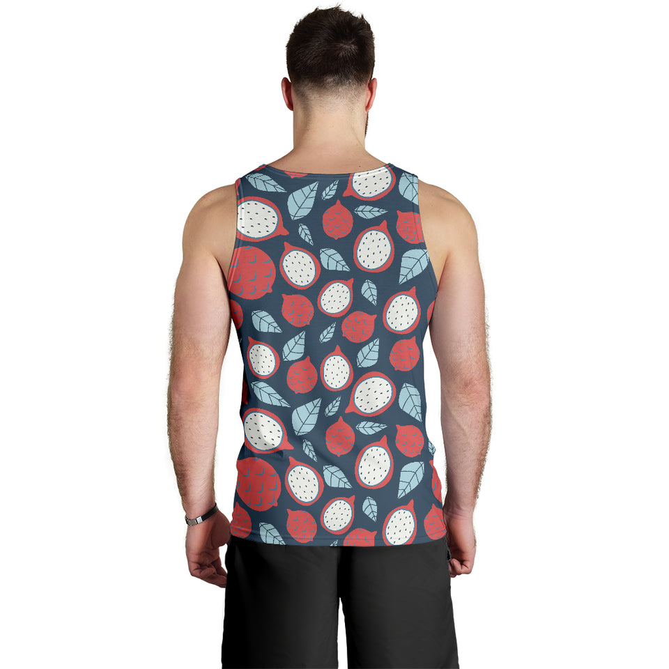 dragon fruits dark blue background Men Tank Top