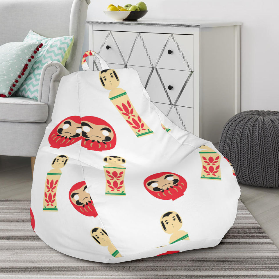 Daruma Japanese Wooden Doll Bean Bag Cover