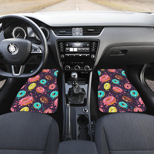 Colorful Donut Glaze Pattern Front Car Mats
