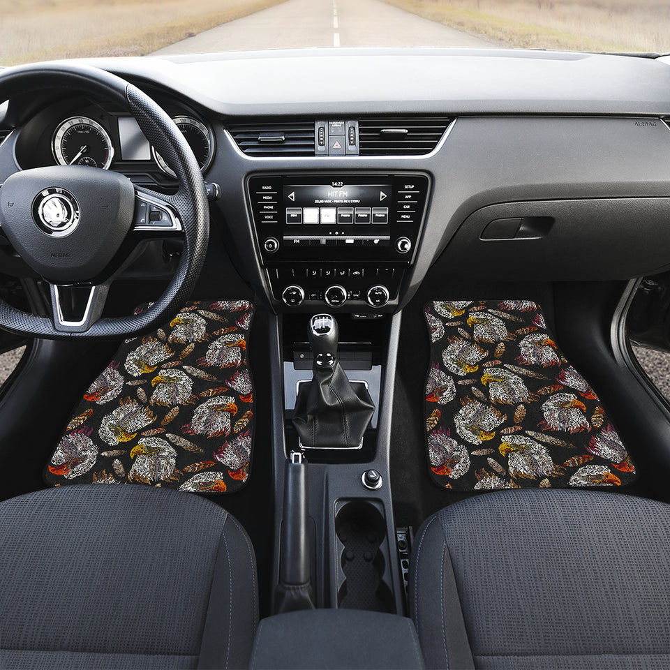Eagle Pattern Print Design 05 Front Car Mats