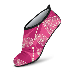 Beautiful Dragonfly Pink Background Aqua Shoes