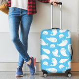 Cute White Sea Lion Seals Pattern Cabin Suitcases Luggages