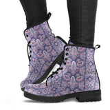 Indian Batik Style Pattern Leather Boots