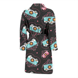 Camera Pattern Print Design 04 Men's Bathrobe