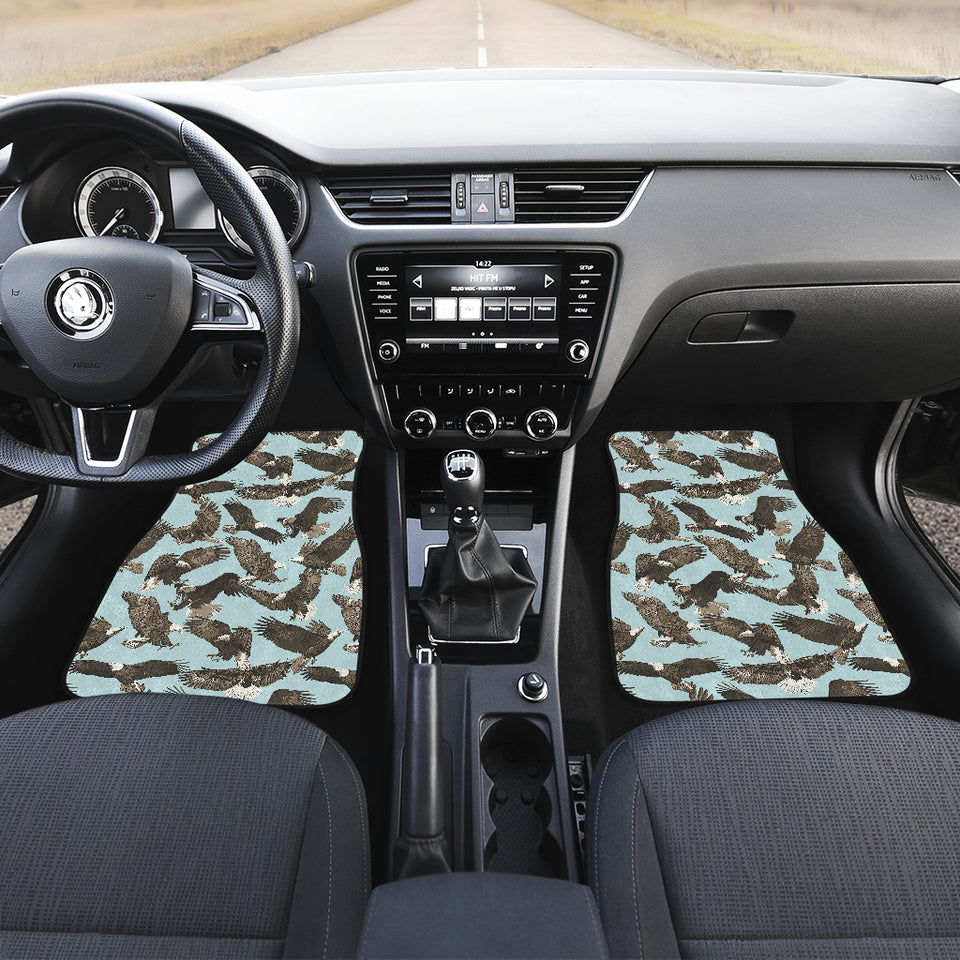 Eagle Pattern Print Design 01 Front Car Mats