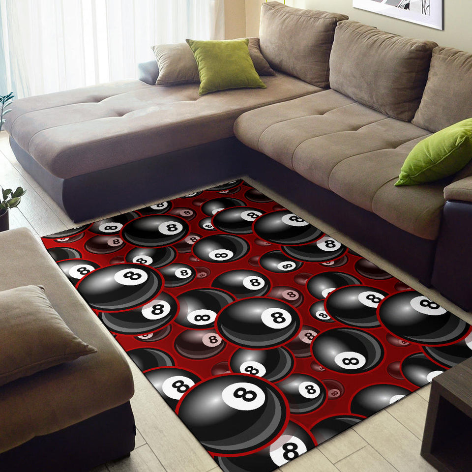 Billiard Ball Pattern Print Design 05 Area Rug