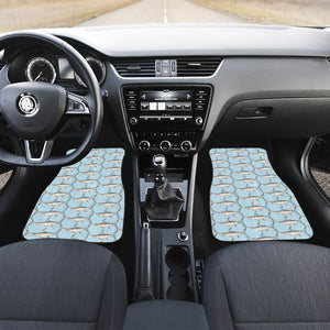 Swordfish Pattern Print Design 01 Front Car Mats