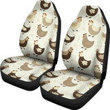 Cute Rooster Chicken Cock  Universal Fit Car Seat Covers