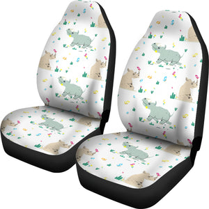 Cute Rhino Pattern  Universal Fit Car Seat Covers
