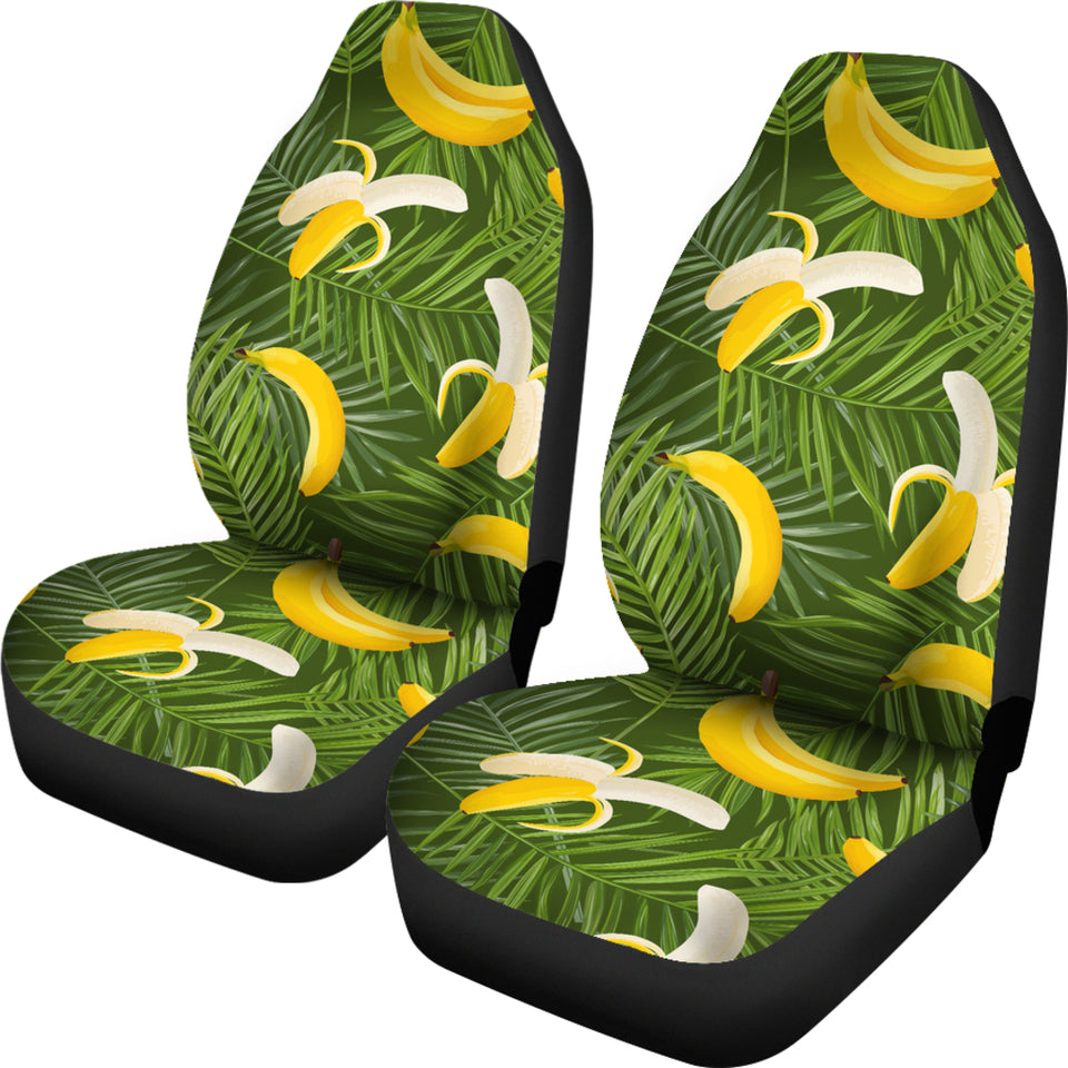 Banana Palm Leaves Pattern  Universal Fit Car Seat Covers