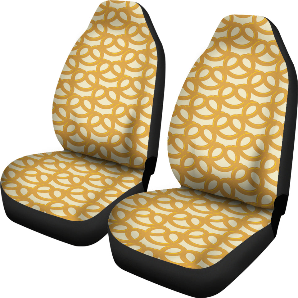 Pretzels Pattern Print Design 01 Universal Fit Car Seat Covers