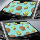Kiwi Blue Background Car Sun Shade