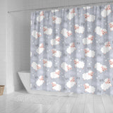 Sweet Dreams Sheep Pattern Shower Curtain Fulfilled In US