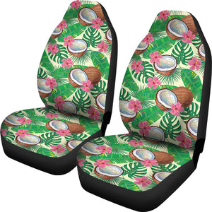 Coconut Pattern Print Design 01 Universal Fit Car Seat Covers