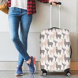 Llama Alpaca Pattern Cabin Suitcases Luggages