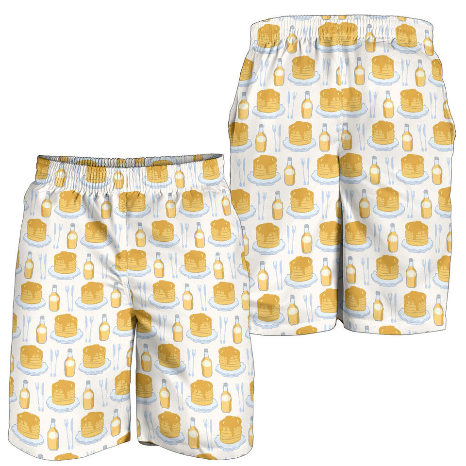 Pancake Pattern Print Design 05 Men Shorts
