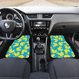Duck Toy Pattern Print Design 04 Front and Back Car Mats