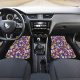 Goldfish Pattern Print Design 04 Front and Back Car Mats