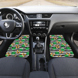Horseshoes Pattern Print Design 01 Front and Back Car Mats