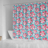 3D Sakura Cherry Blossom Pattern Shower Curtain Fulfilled In US