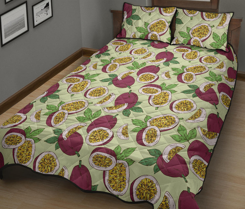 Passion fruit pattern Quilt Bed Set