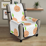 cute onions smiling faces Chair Cover Protector