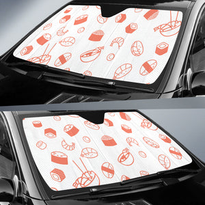 Sushi Pattern Car Sun Shade
