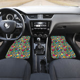 Gear Pattern Print Design 03 Front Car Mats